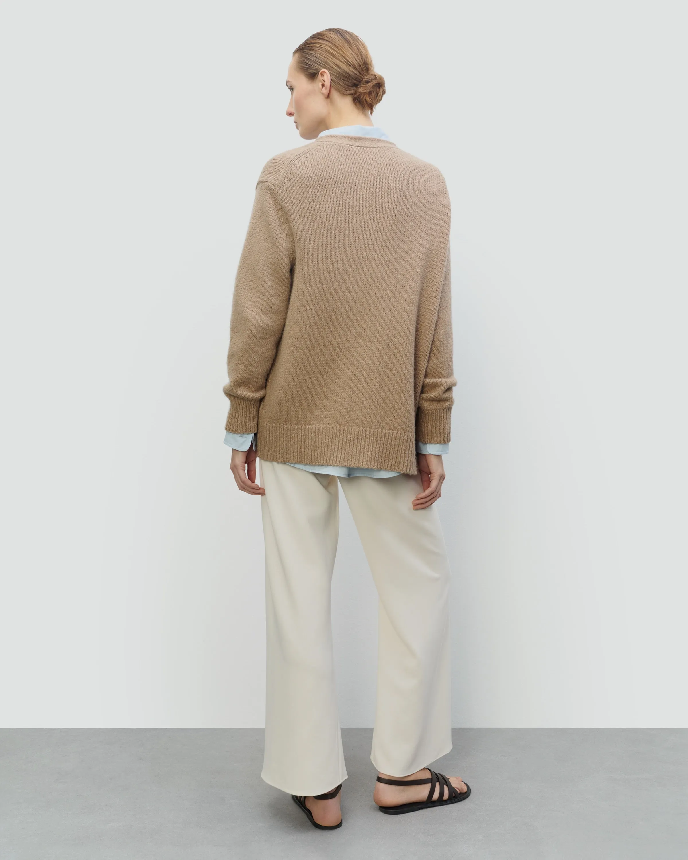 TEXTURED COTTON WOOL BLEND CARDIGAN sold by 440me product image thumbnail 4