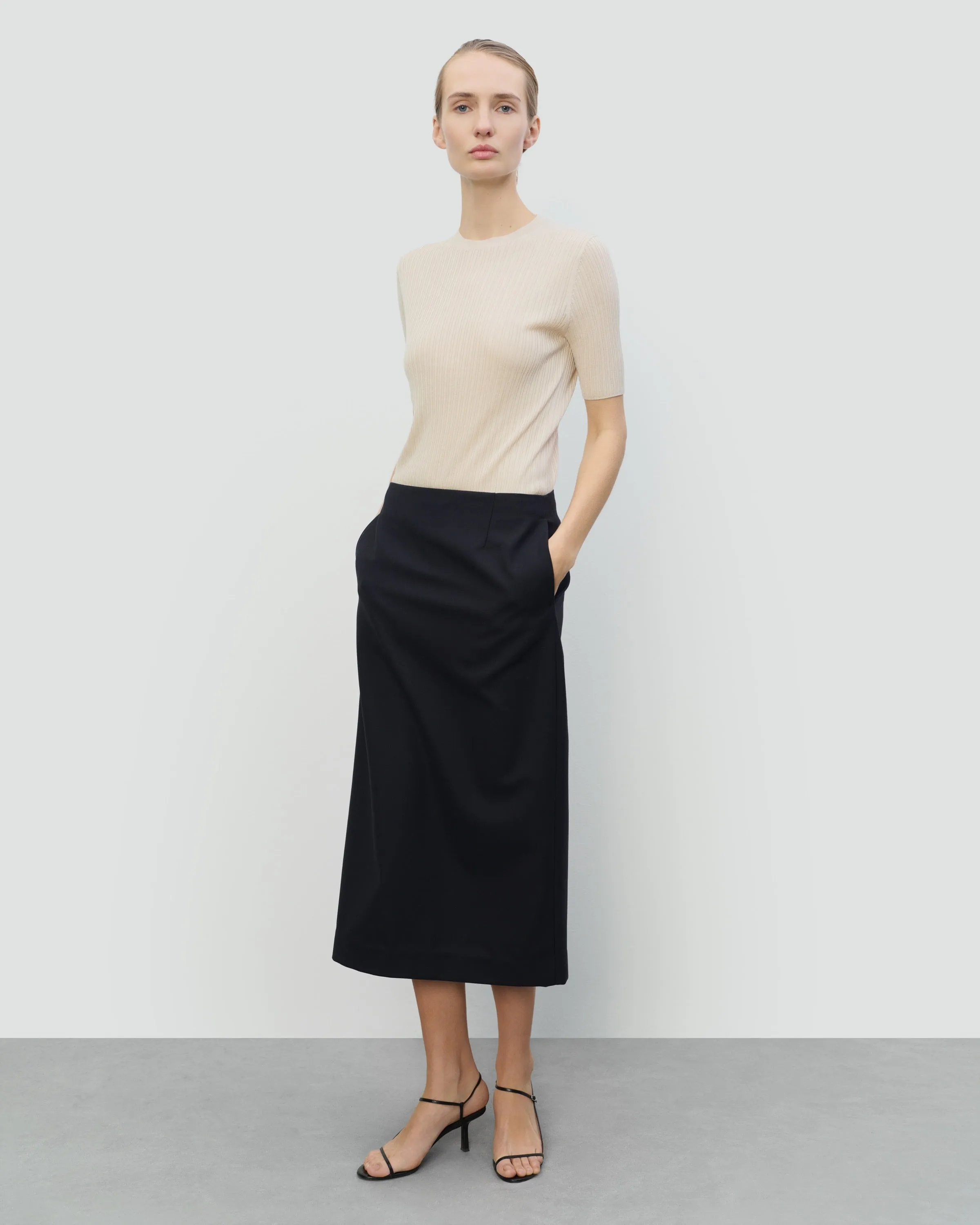 TENCEL SILK GAUZY RIB SHORT SLEEVE sold by 440me product image thumbnail 2