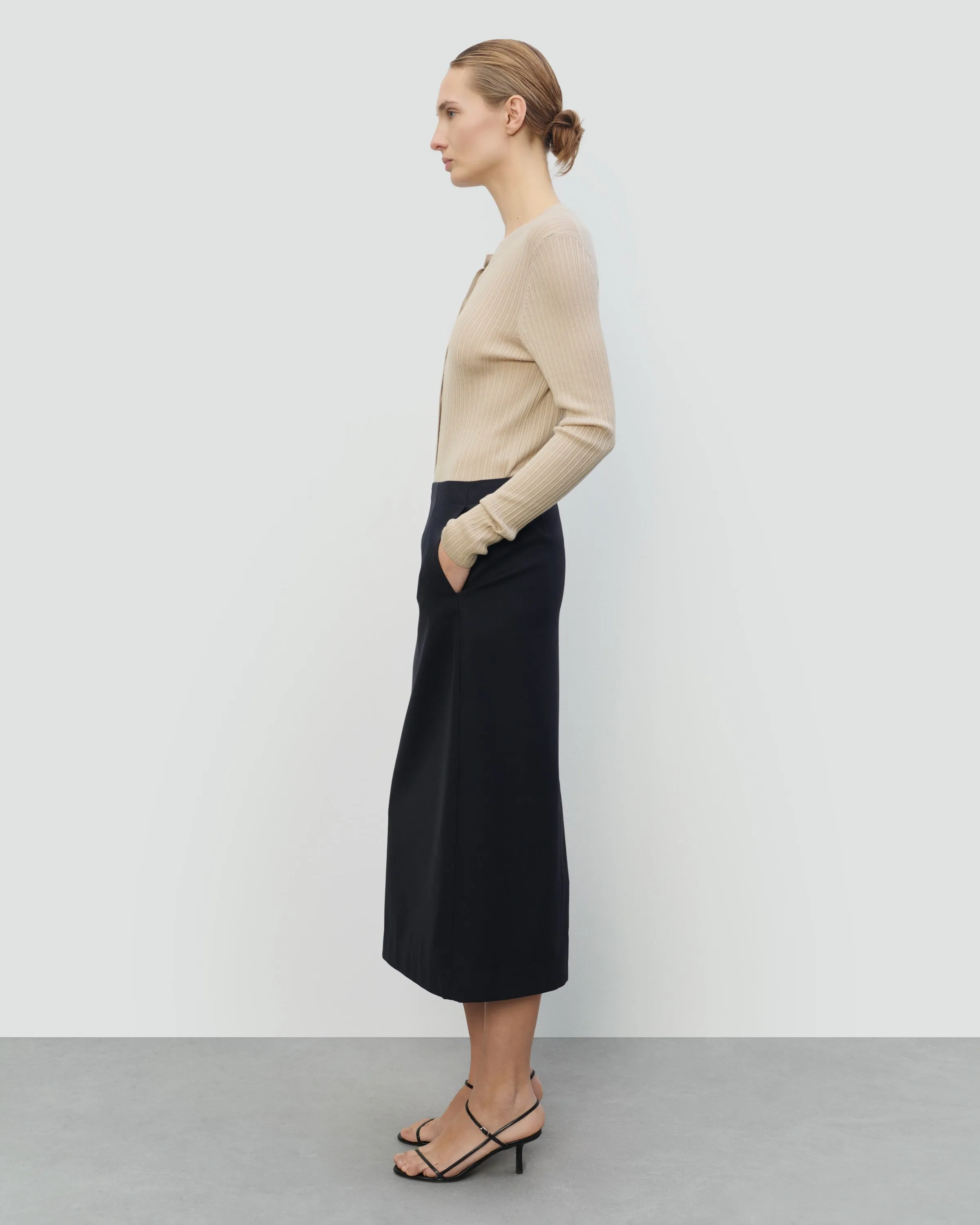 TENCEL SILK GAUZY RIB CARDIGAN sold by 440me product image thumbnail 3