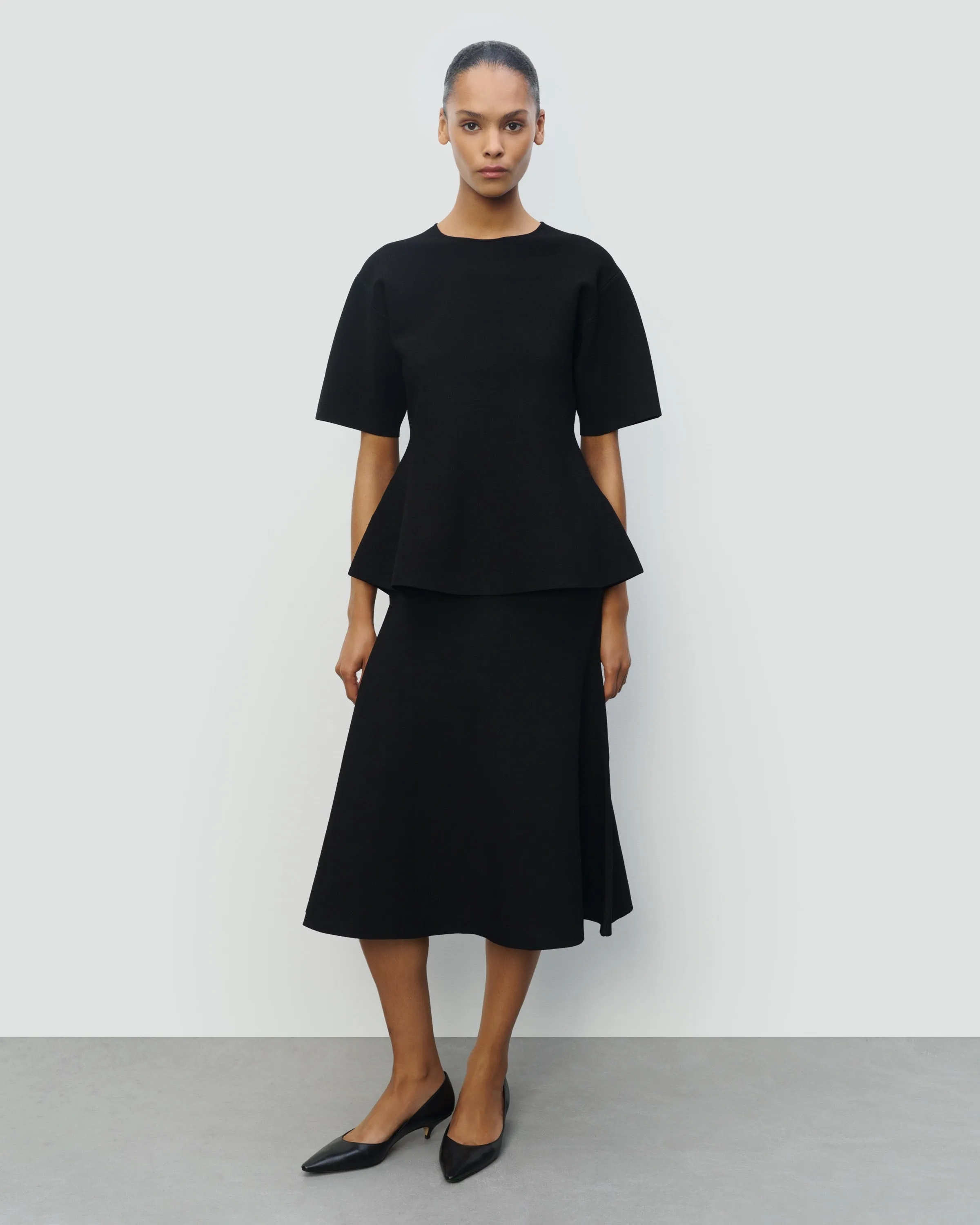 SILK VISCOSE PEPLUM TOP sold by 440me product image thumbnail 2