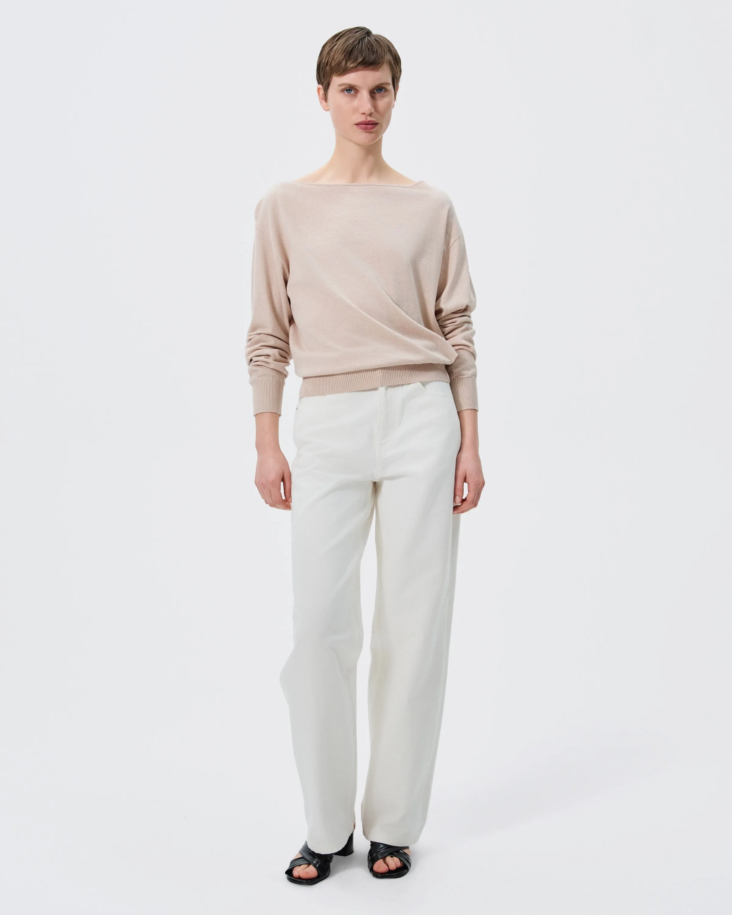 COTTON LINEN LONG SLEEVE BOATNECK sold by 440me product image thumbnail 2