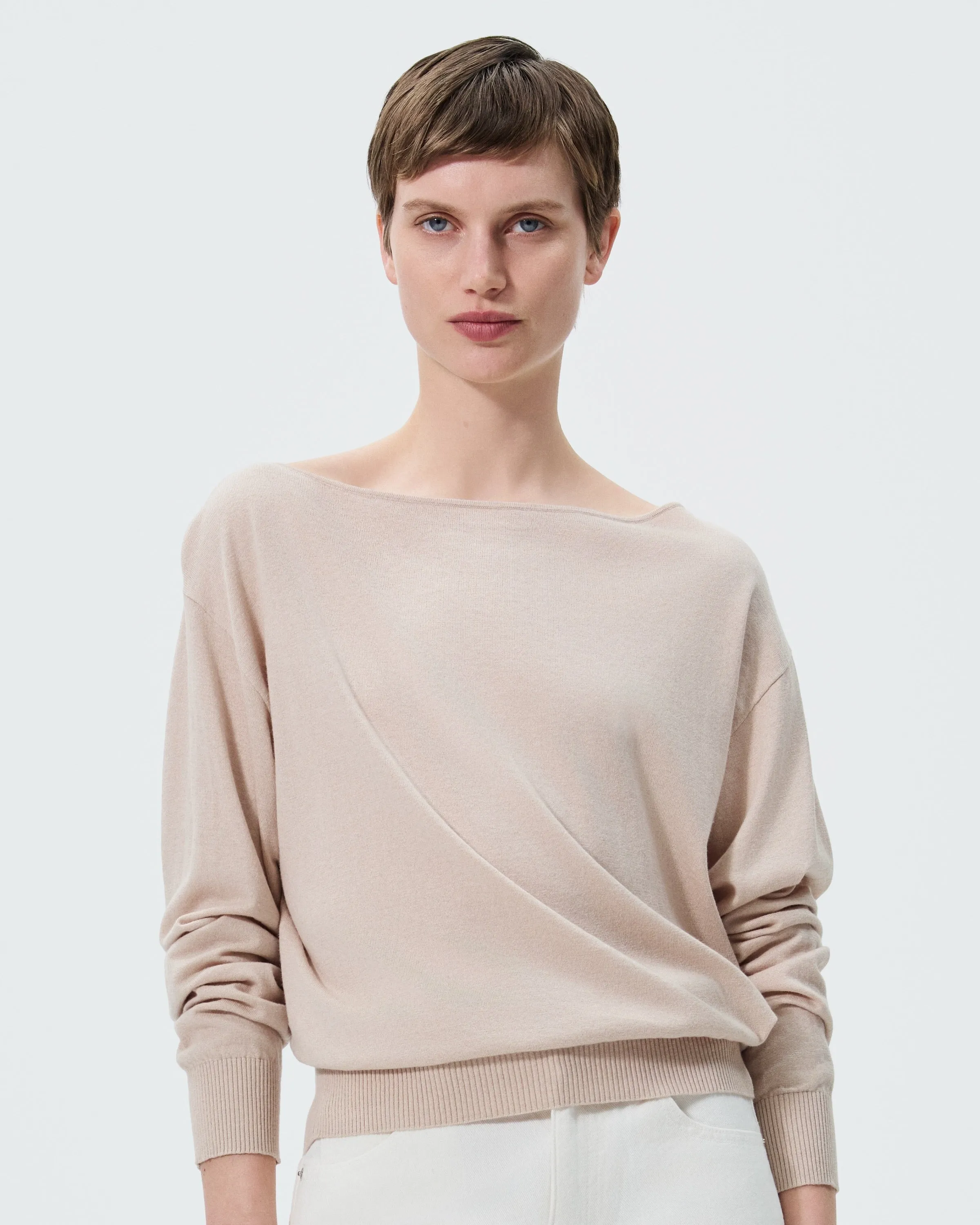 COTTON LINEN LONG SLEEVE BOATNECK sold by 440me product image thumbnail 3