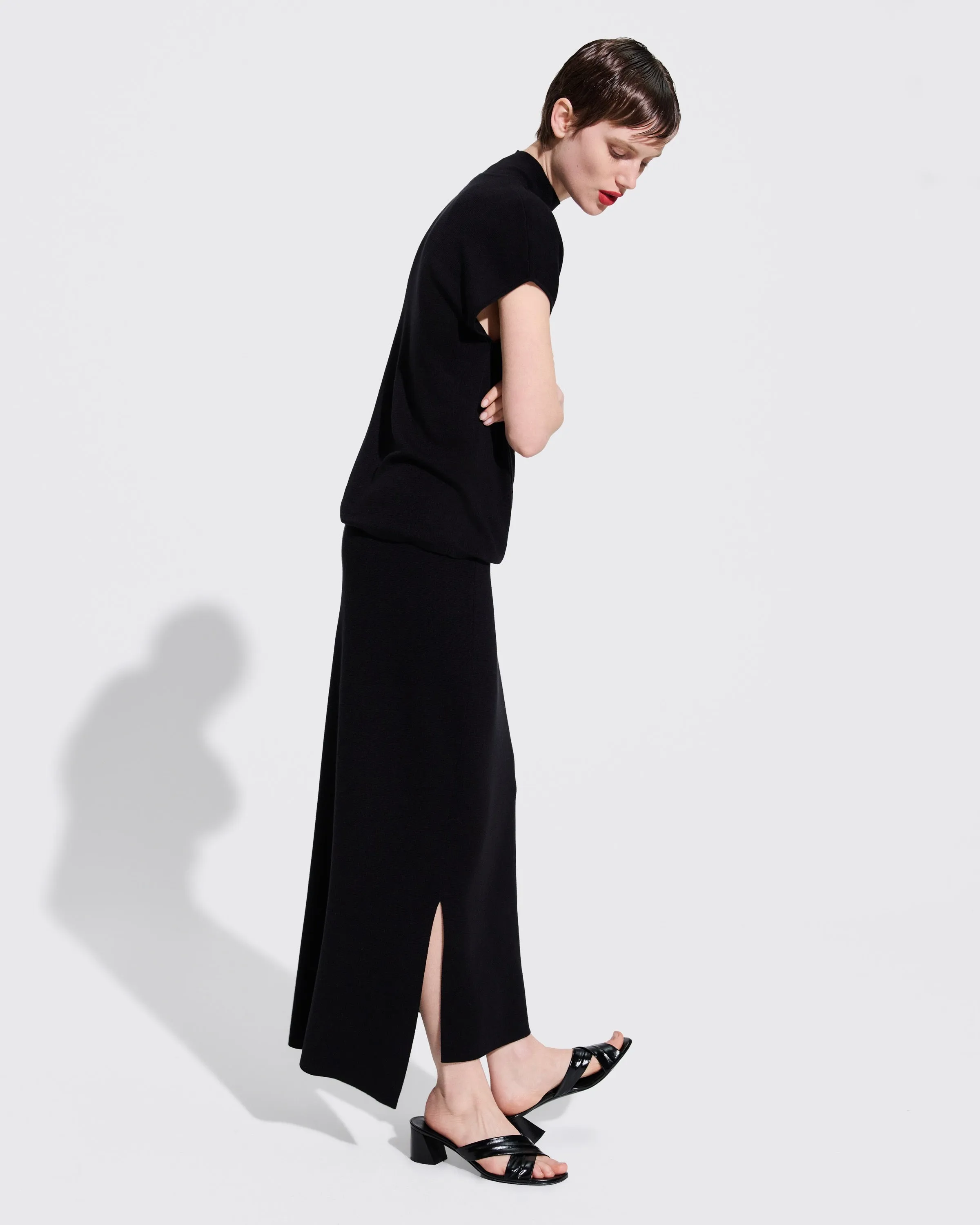 TENCEL SILK HIGH-LOW SKIRT sold by 440me product image thumbnail 4
