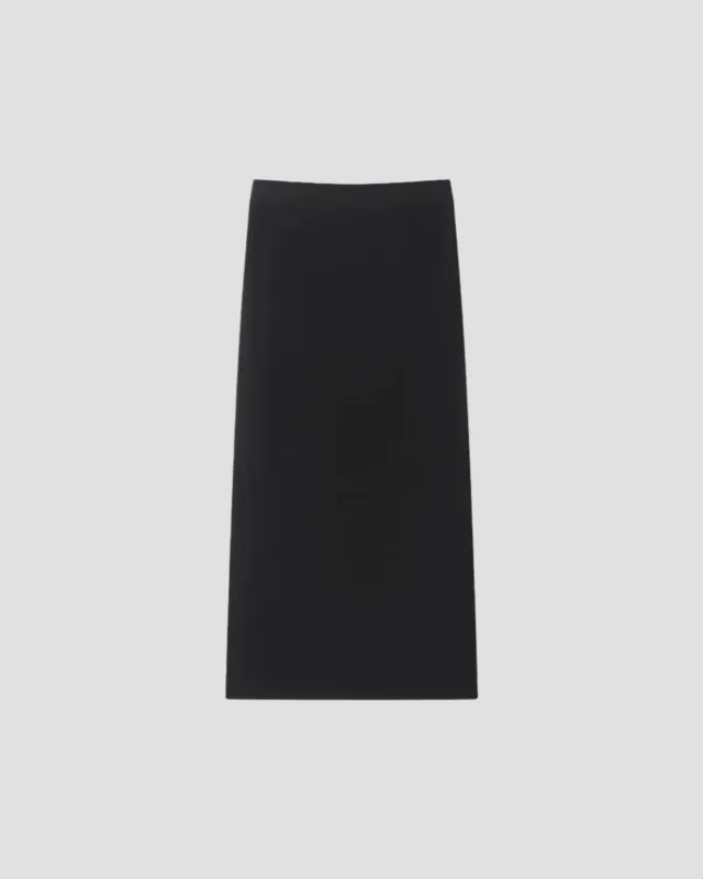 TENCEL SILK HIGH-LOW SKIRT made by 440me