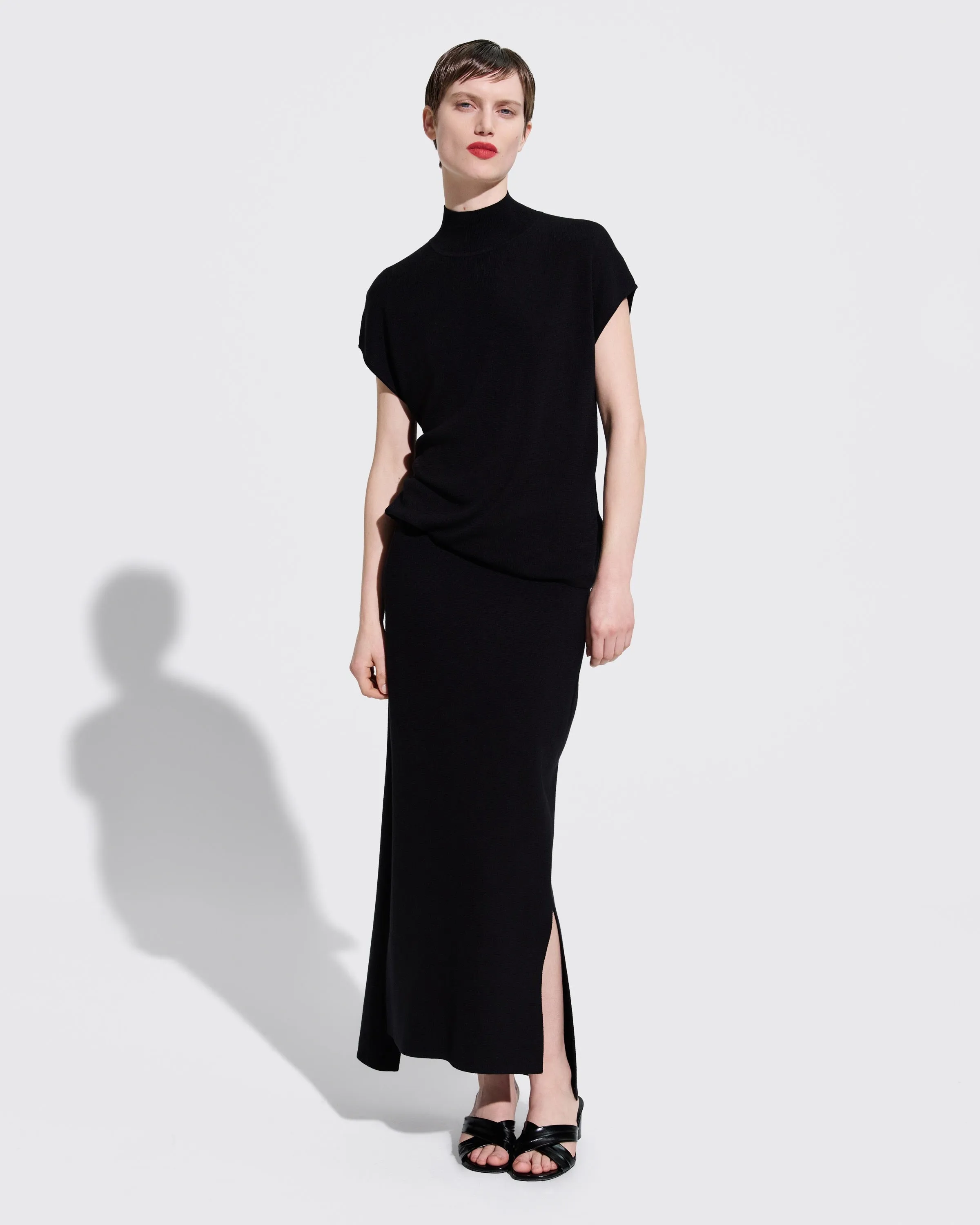 TENCEL SILK HIGH-LOW SKIRT sold by 440me product image thumbnail 2