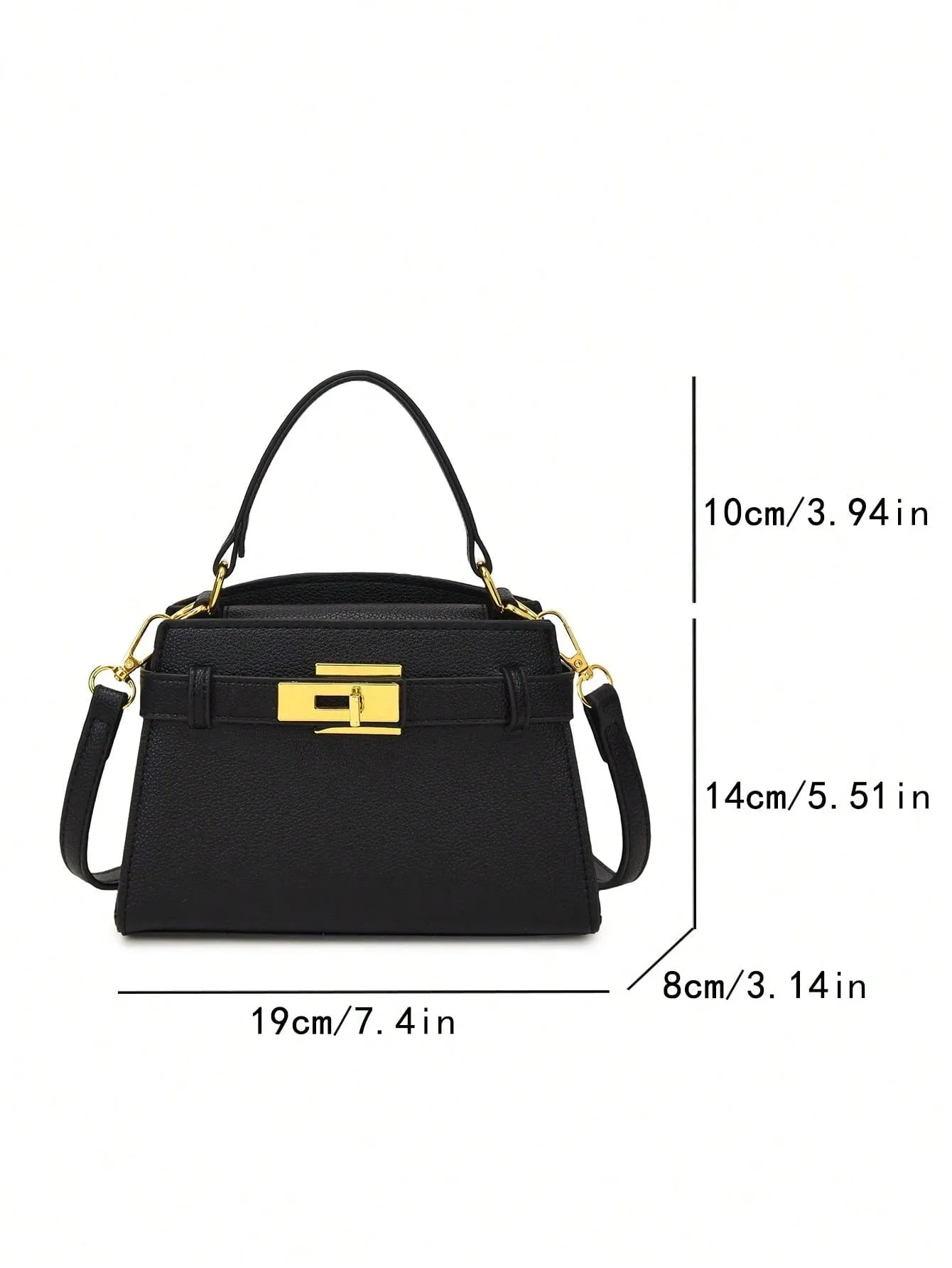 Fashionable High-End Litchi Grain Women's Handbag FD sold by Negative product image thumbnail 5