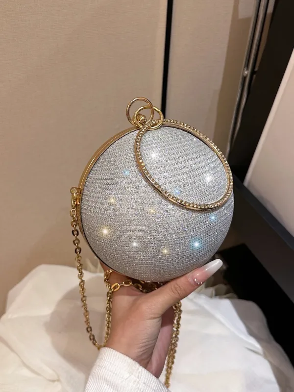 Shiny 1 Ball Design Tote Bag Evening Bag FD made by Negative