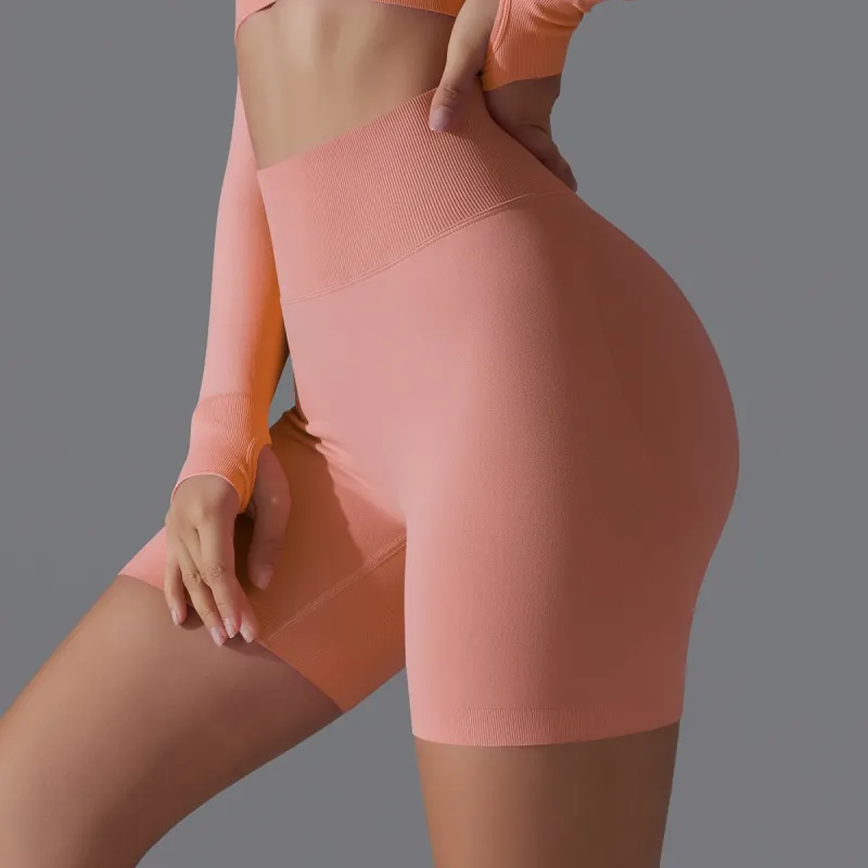 Peach Sculpt Biker Shorts | Compact. Contoured. Commanded. sold by Negative
