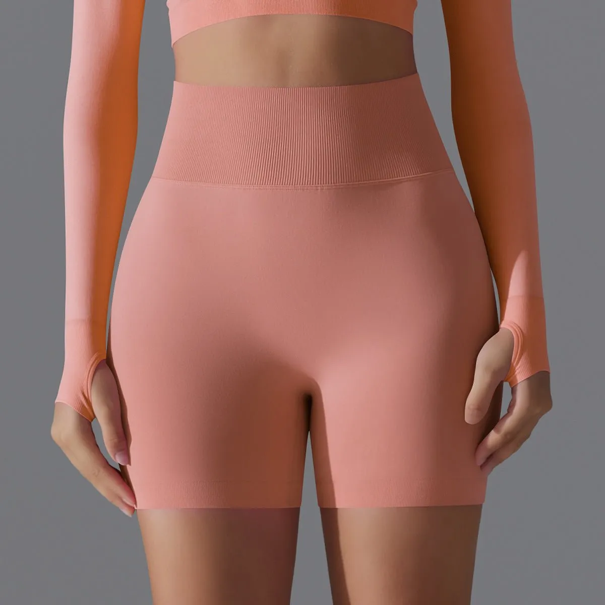 Peach Sculpt Biker Shorts | Compact. Contoured. Commanded. sold by Negative product image thumbnail 2