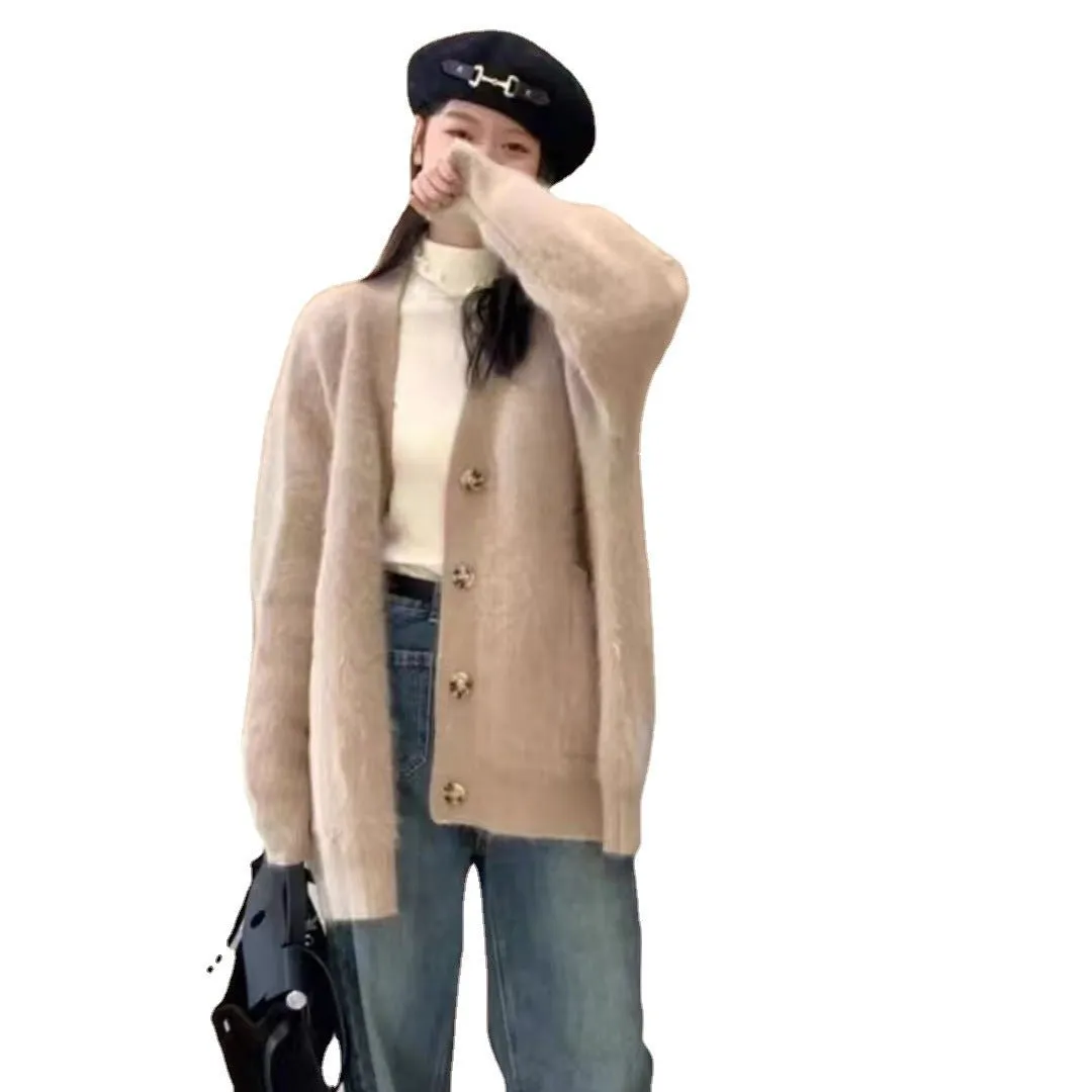 Korean soft waxy sweater knitted cardigan FD sold by Negative product image thumbnail 5