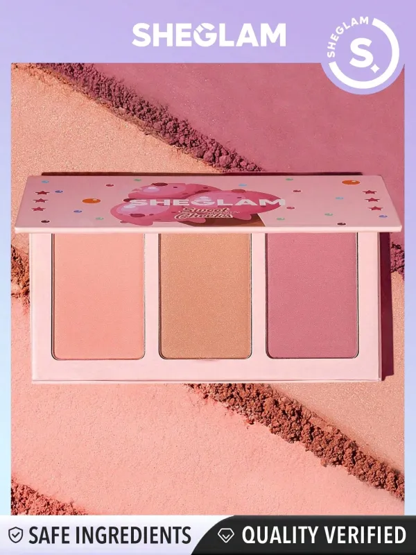 SHEGLAM Sweet Cheeks Blush Trio-Enamored 3-Clolor Powder Blush Palette FD sold by Negative