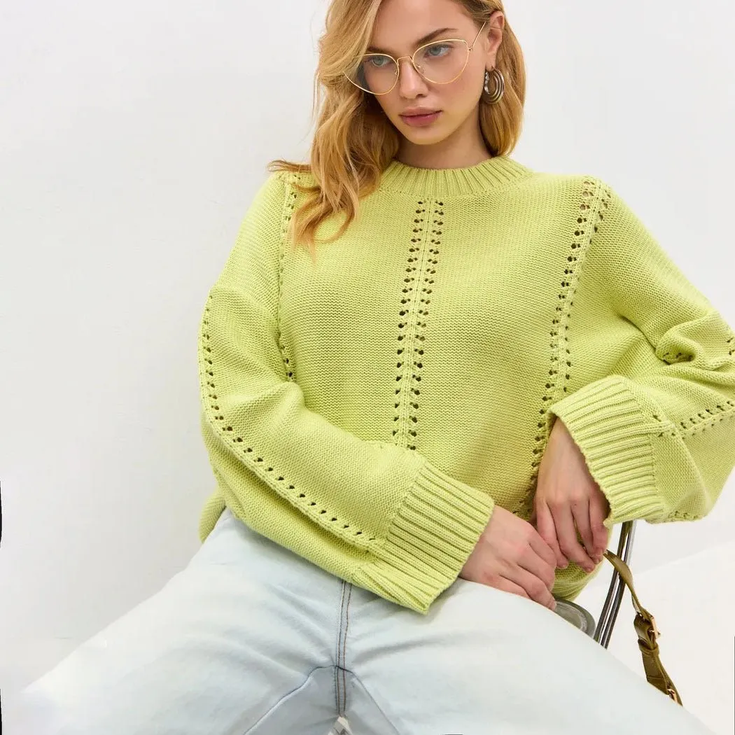 The Refined Hollow | Women's Cashmere Blend Crew Neck Knit Jumper FD sold by Negative product image thumbnail 5