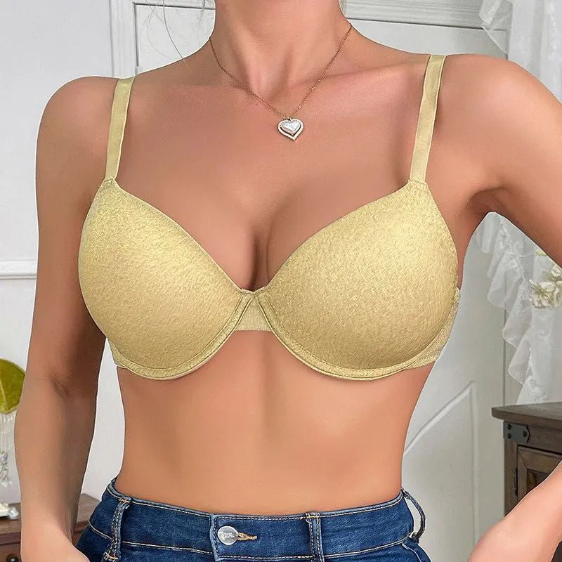 The Seamless Lift | Nude/Black Lace Push-Up Underwire Bra sold by Negative