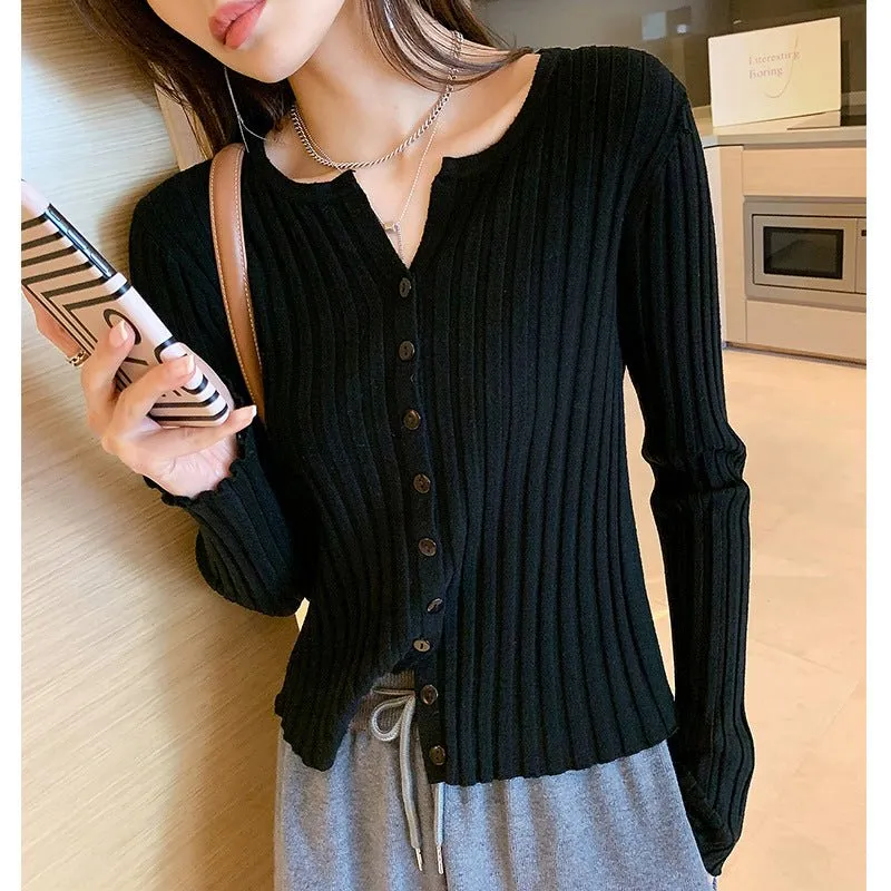 New Korean style Cardigan sweater full sleeves winter top FD sold by Negative product image thumbnail 3