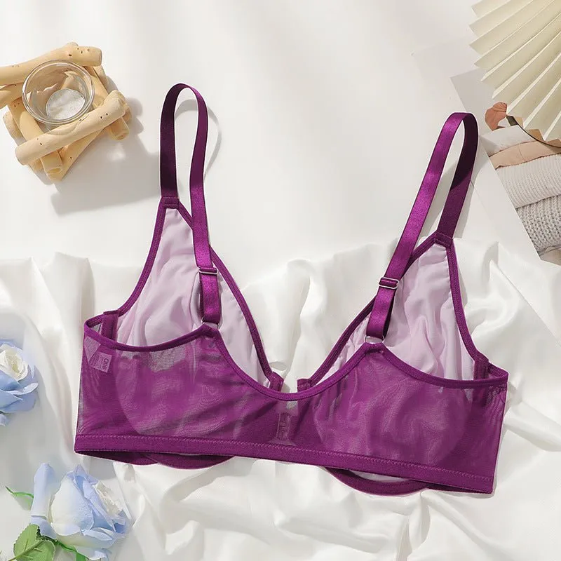 The Regal Comfort | Plus Size Front-Closure Lace Gather Bra sold by Negative product image thumbnail 4