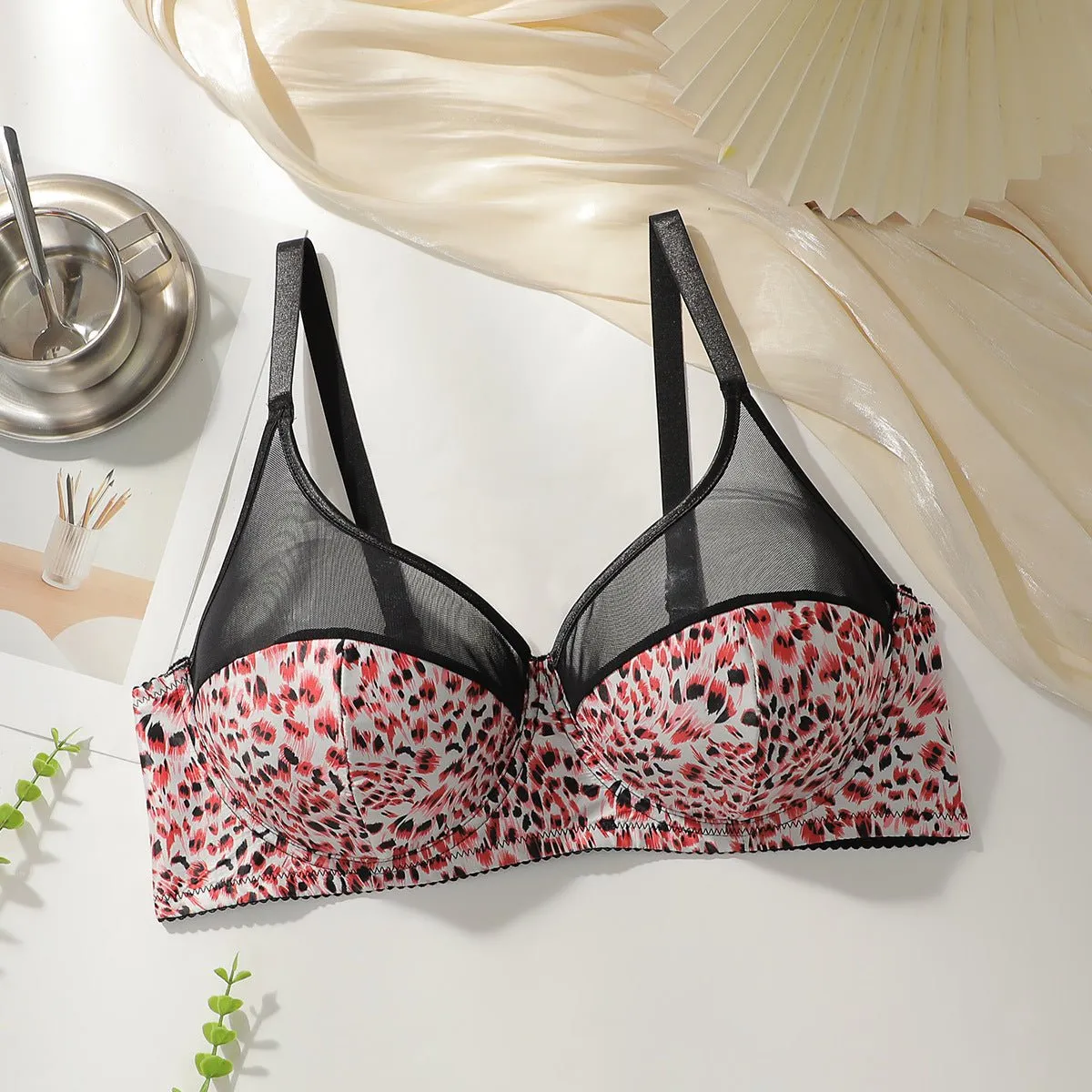 The Wild Allure | Plus Size Leopard Print Underwire Bra sold by Negative product image thumbnail 4