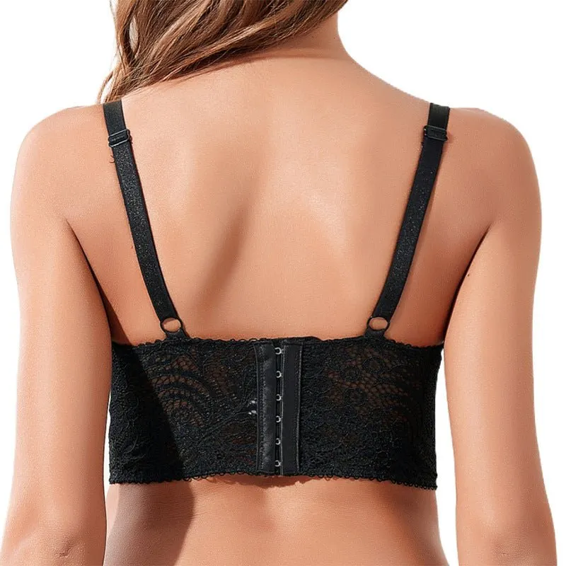The Noir Temptation | Women's Lace Wireless Push-Up Bra sold by Negative product image thumbnail 3