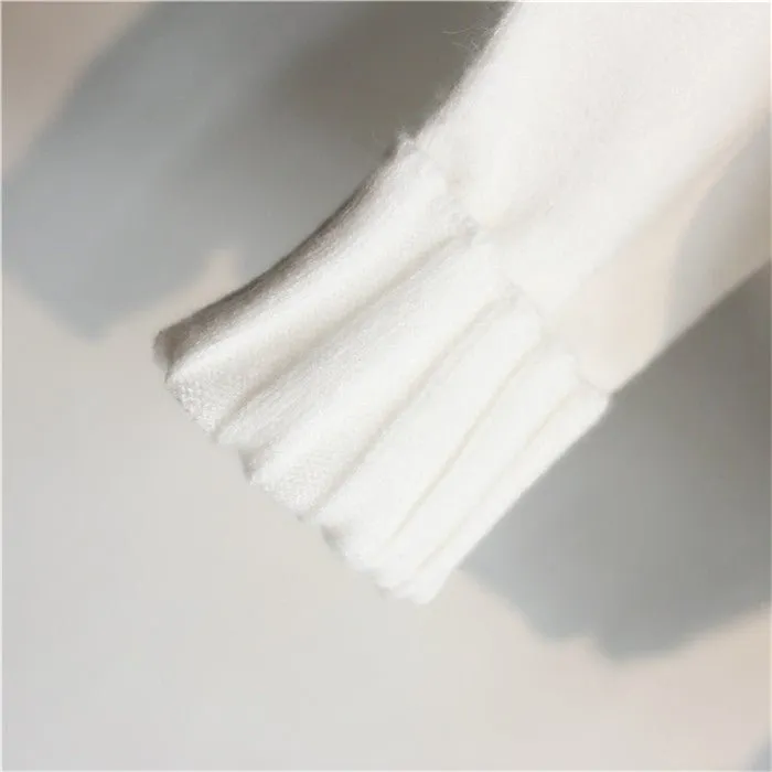 Women’s Thick High Neck Knit Sweater | Elegant Slim Fit Pullover Top – Black & White | Autumn Winter Commuter Style FD sold by Negative product image thumbnail 4