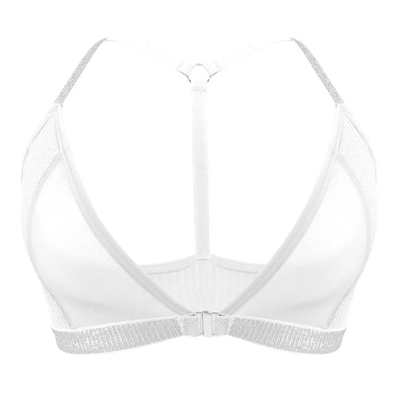 Sxy and hot silver belt, side breasts, comfortable and breathable bra for women FD sold by Negative product image thumbnail 2