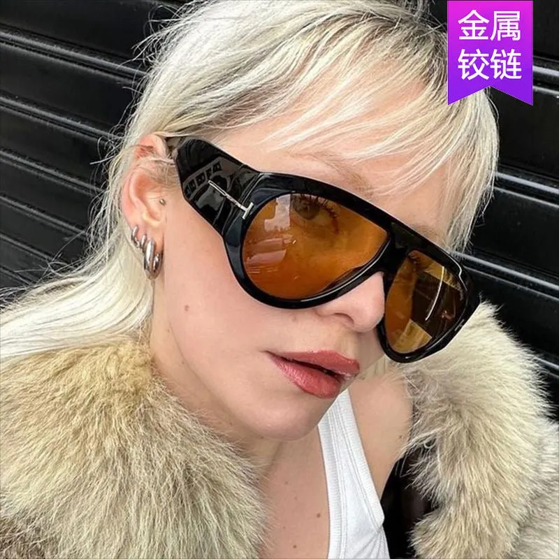 T-shaped large frame sunglasses pilot 2025 new toad fashion sunglasses FD made by Negative