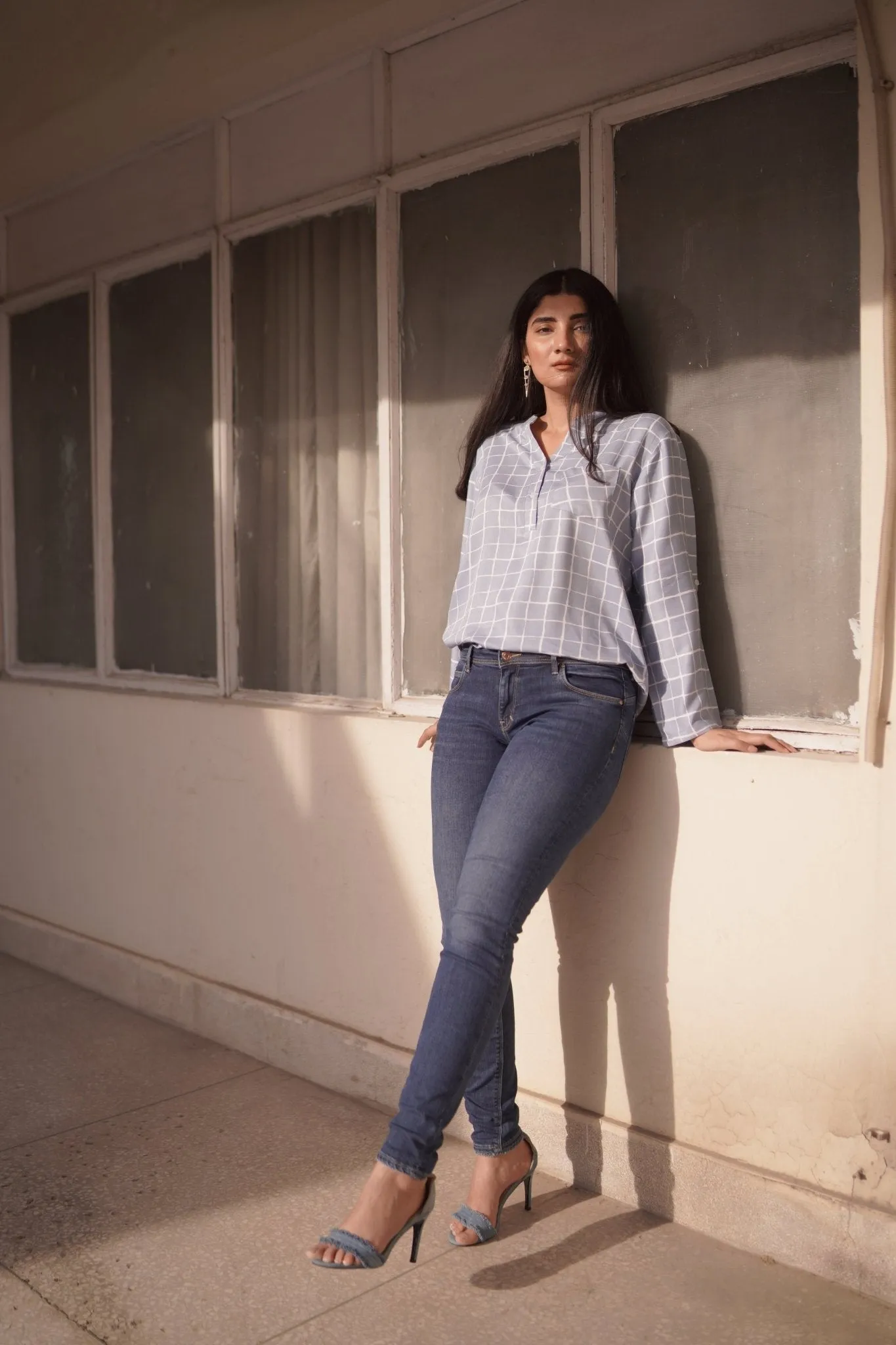 Plain High Waist Dark Wash Skinny Jeans sold by Negative product image thumbnail 3