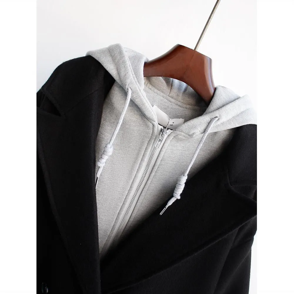 Elegant Warmth | Wool-Blend Double-Breasted Loose Coat sold by Negative product image thumbnail 3