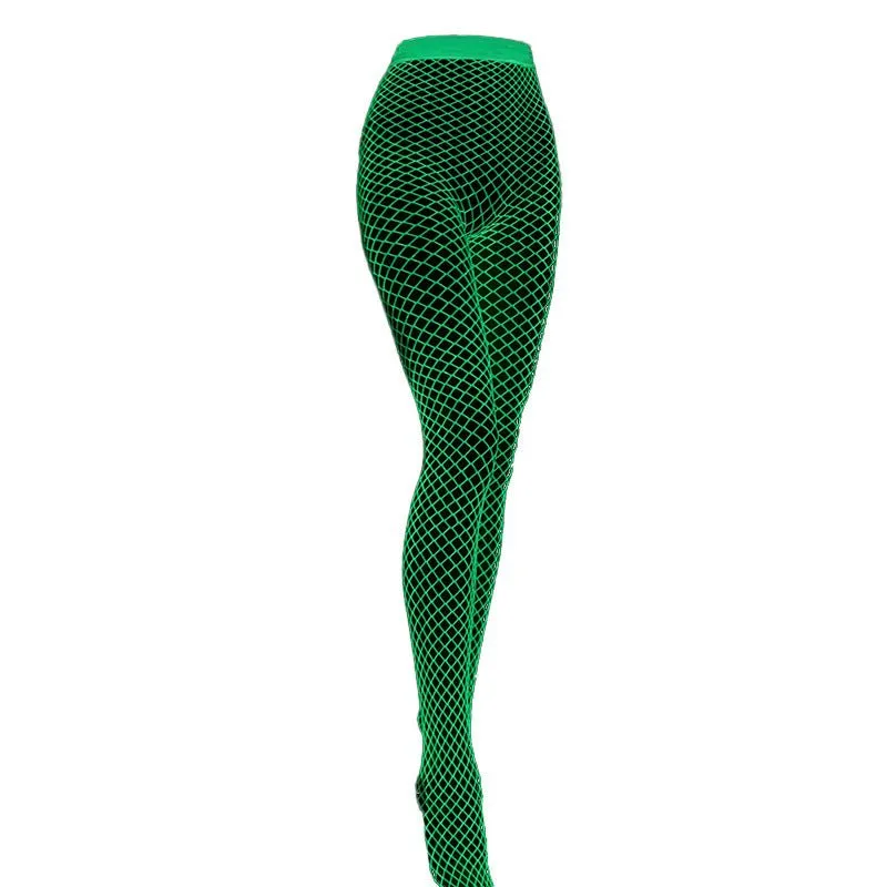 Neon Pulse | Fluorescent Nylon Romper Tights Dance Wear sold by Negative product image thumbnail 5