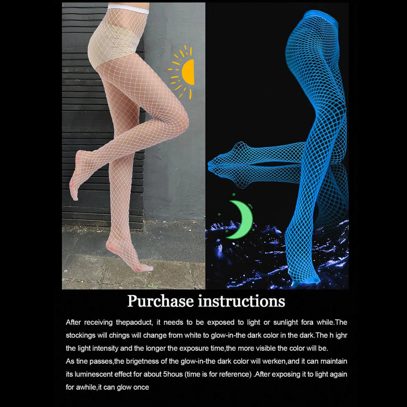 Neon Pulse | Fluorescent Nylon Romper Tights Dance Wear sold by Negative product image thumbnail 3
