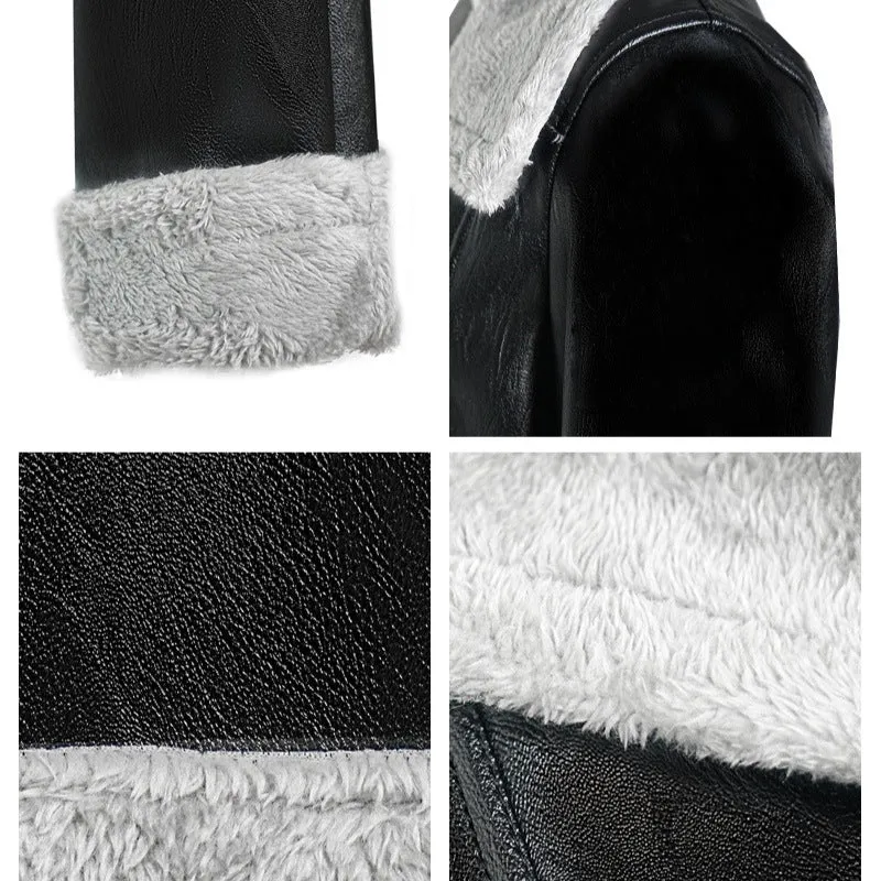 Grey Glow | Women's Faux Leather Street Hipster Jacket sold by Negative product image thumbnail 4