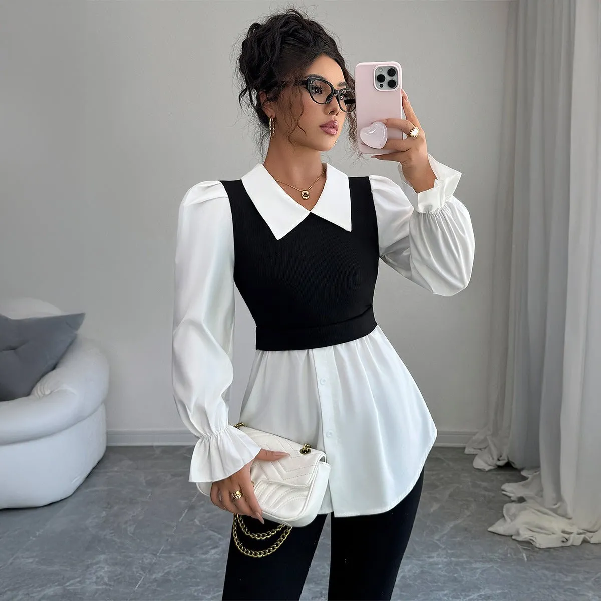 The Polished Layer | Solid Color Knitted Polo Shirt Cardigan sold by Negative