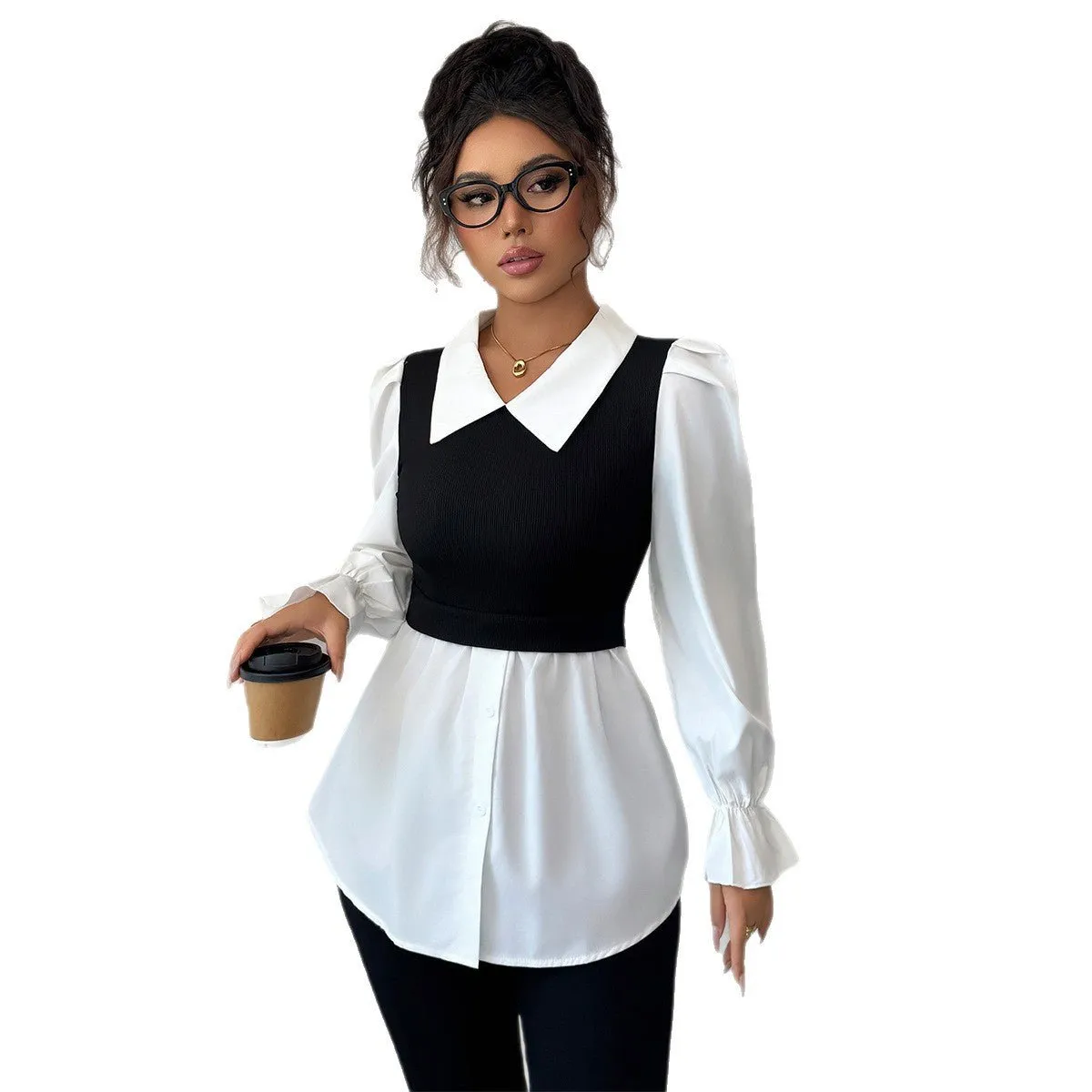 The Polished Layer | Solid Color Knitted Polo Shirt Cardigan sold by Negative product image thumbnail 5