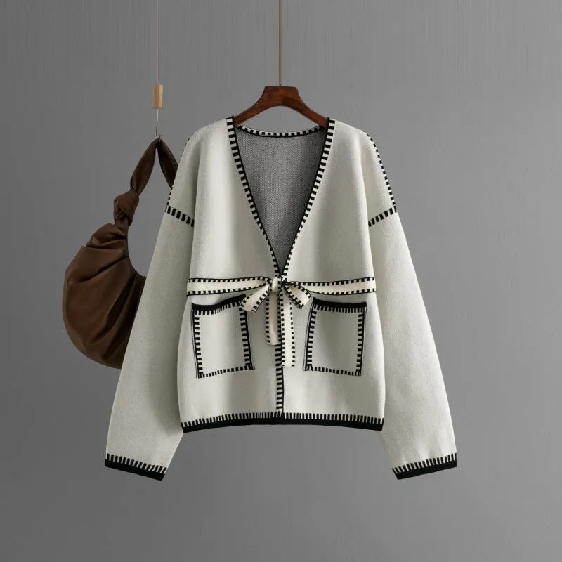 Urban Comfort | V-Neck Buttoned Cardigan with Pockets sold by Negative