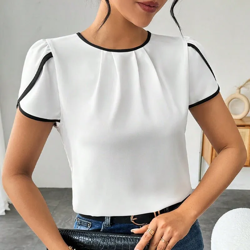 Short-sleeved shirts pullover shirt top sold by Negative product image thumbnail 2