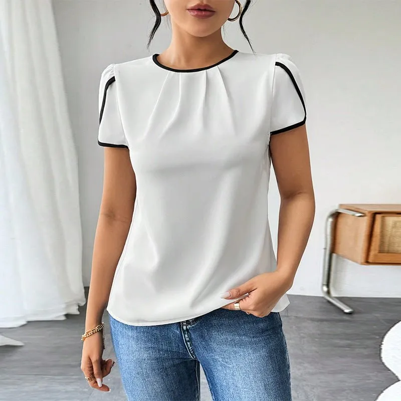 Short-sleeved shirts pullover shirt top made by Negative