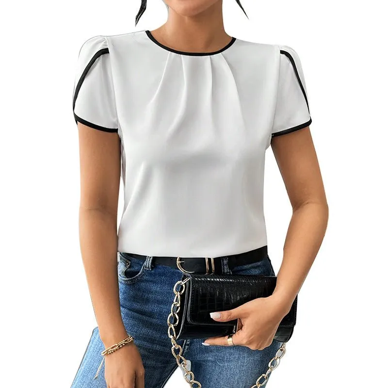 Short-sleeved shirts pullover shirt top sold by Negative product image thumbnail 5