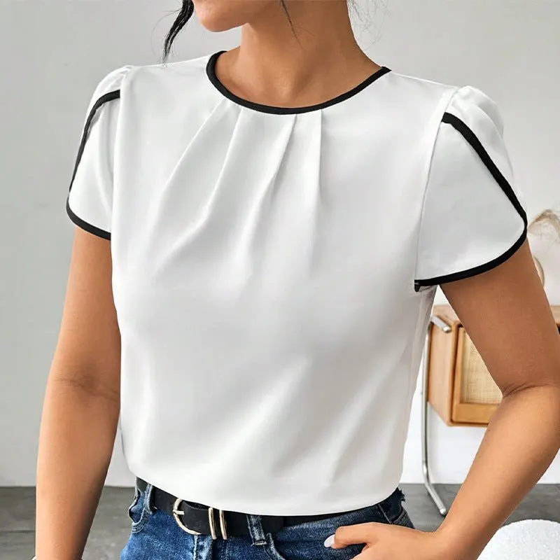 Short-sleeved shirts pullover shirt top sold by Negative product image thumbnail 4