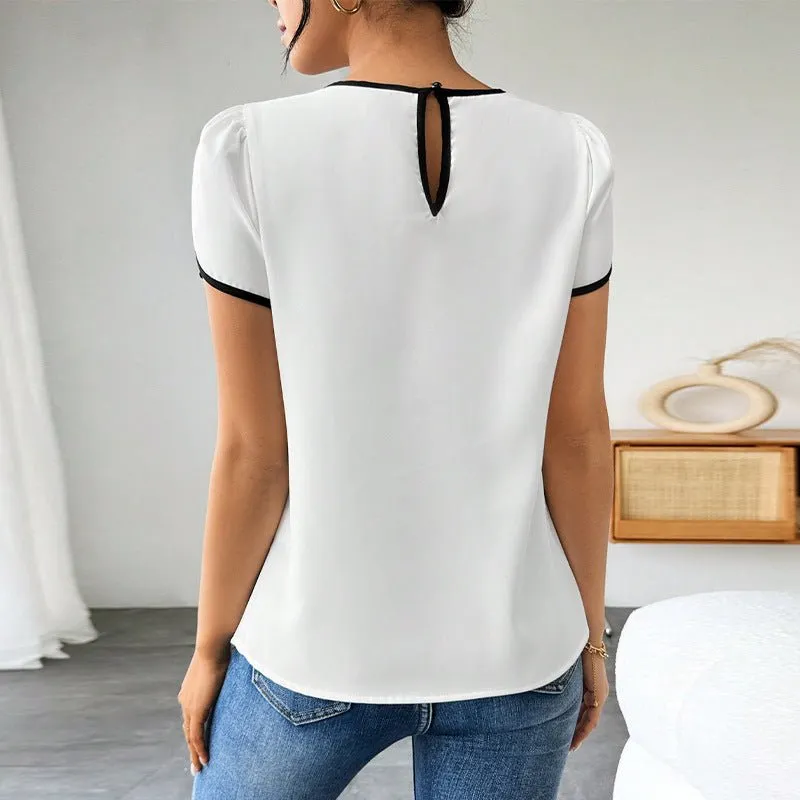 Short-sleeved shirts pullover shirt top sold by Negative product image thumbnail 3