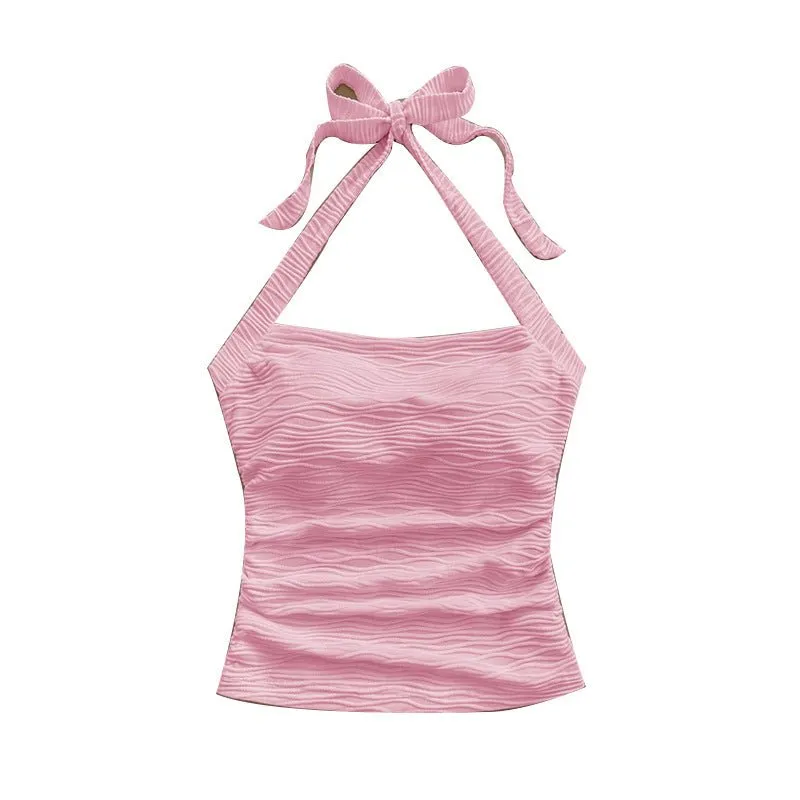 Small vest sexy lace-up suspender top women sold by Negative product image thumbnail 5