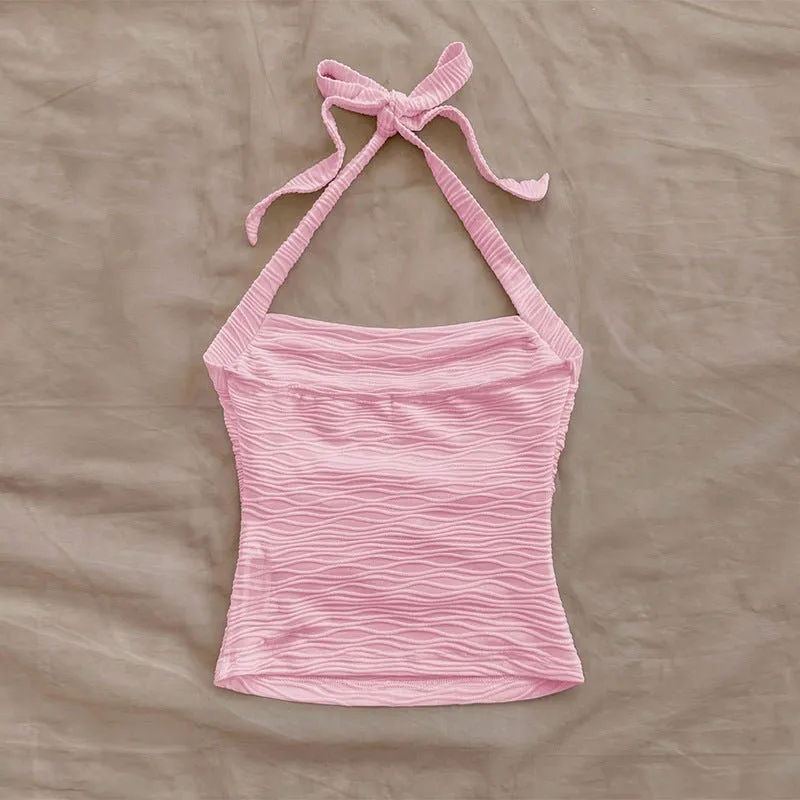 Small vest sexy lace-up suspender top women sold by Negative product image thumbnail 3