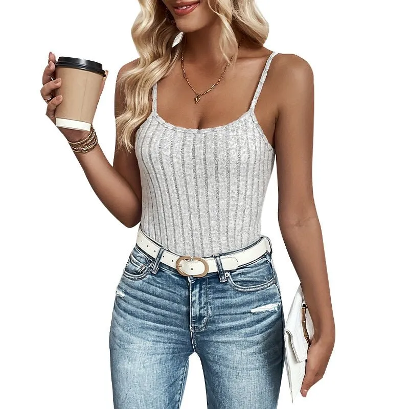 Knitted elastic halter top small pit strip halter top women sold by Negative product image thumbnail 5