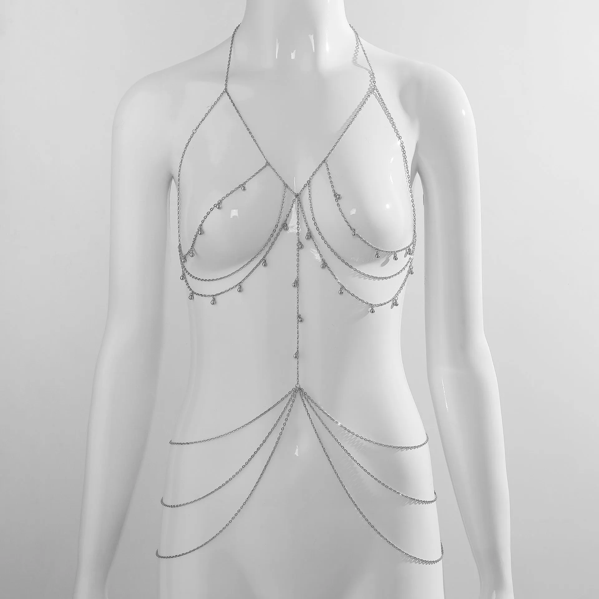 Bell chest chain multi-layer backless necklace without Bra & Panty sold by Negative product image thumbnail 5