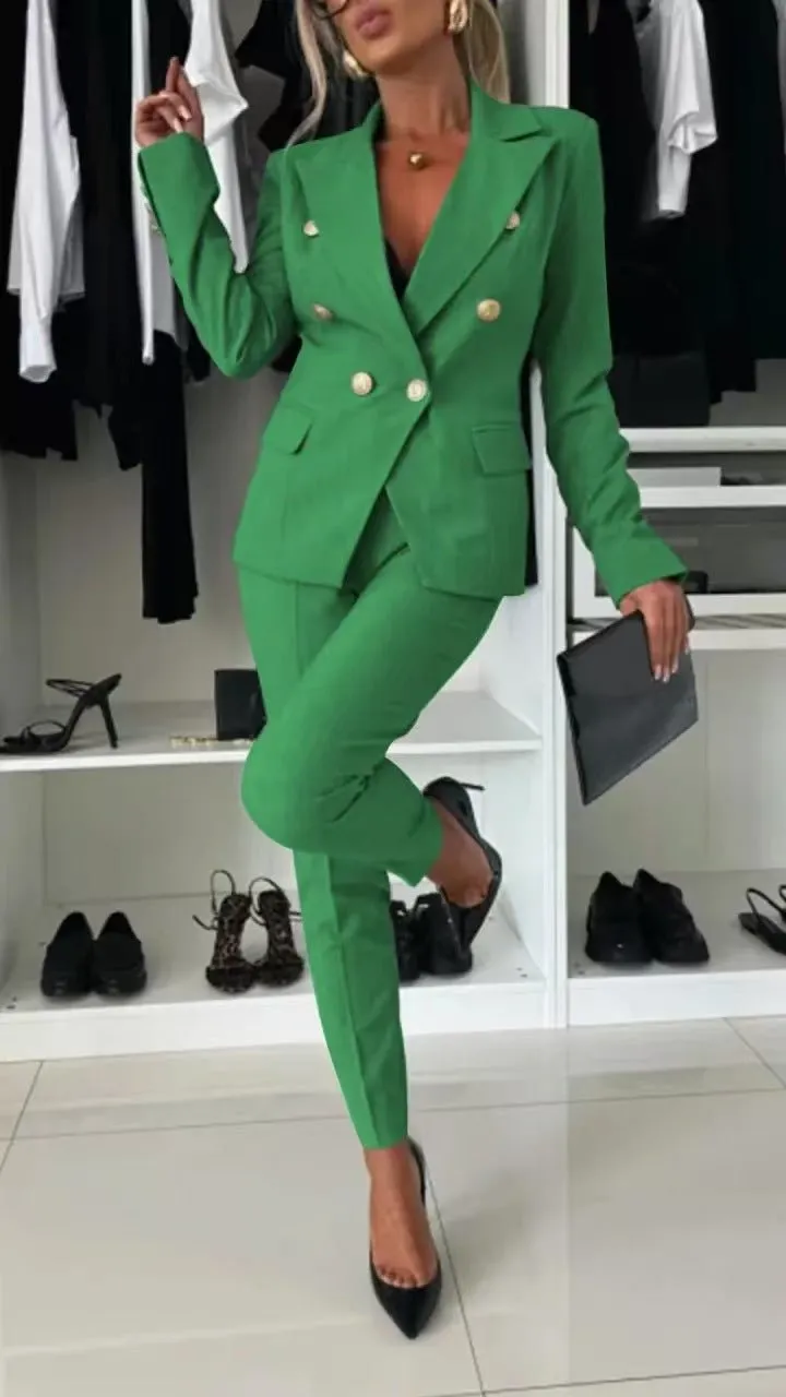 Solid color versatile suit independent fashion with casual pocket sold by Negative product image thumbnail 5
