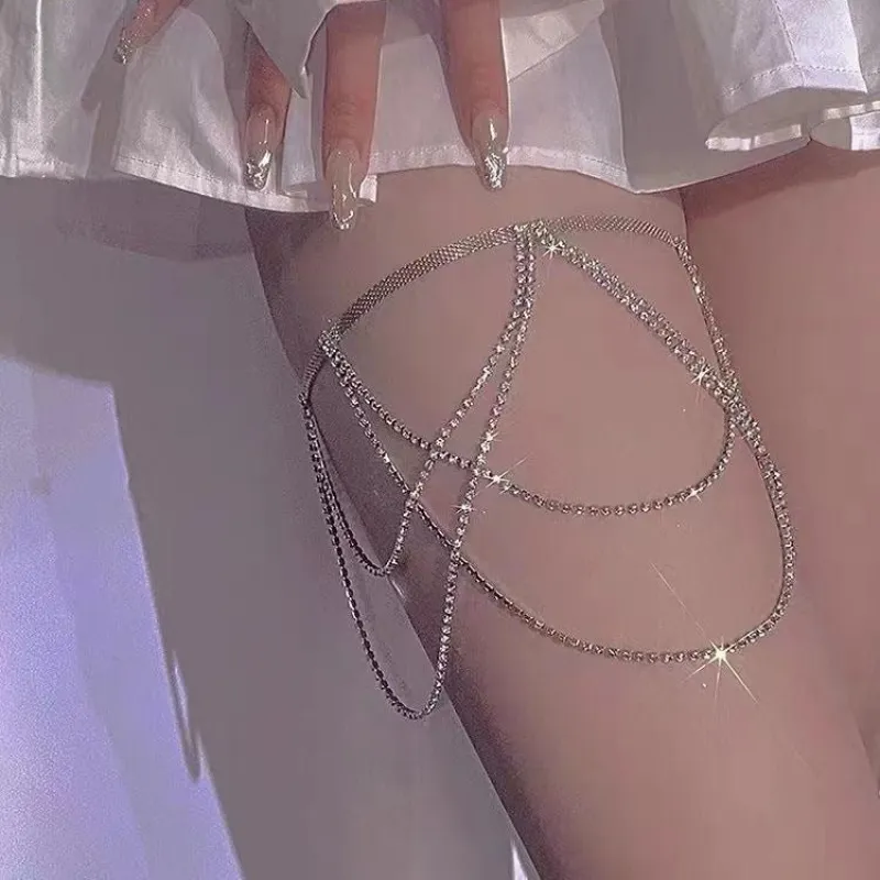 Leg chain jewelry exaggerated diamond chain jewelry sold by Negative