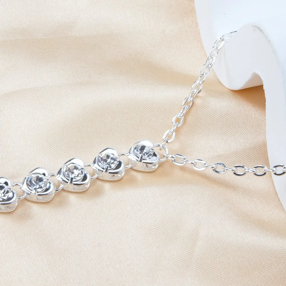 New love rhinestone chest chain fashion bikini chest chain sold by Negative product image thumbnail 4