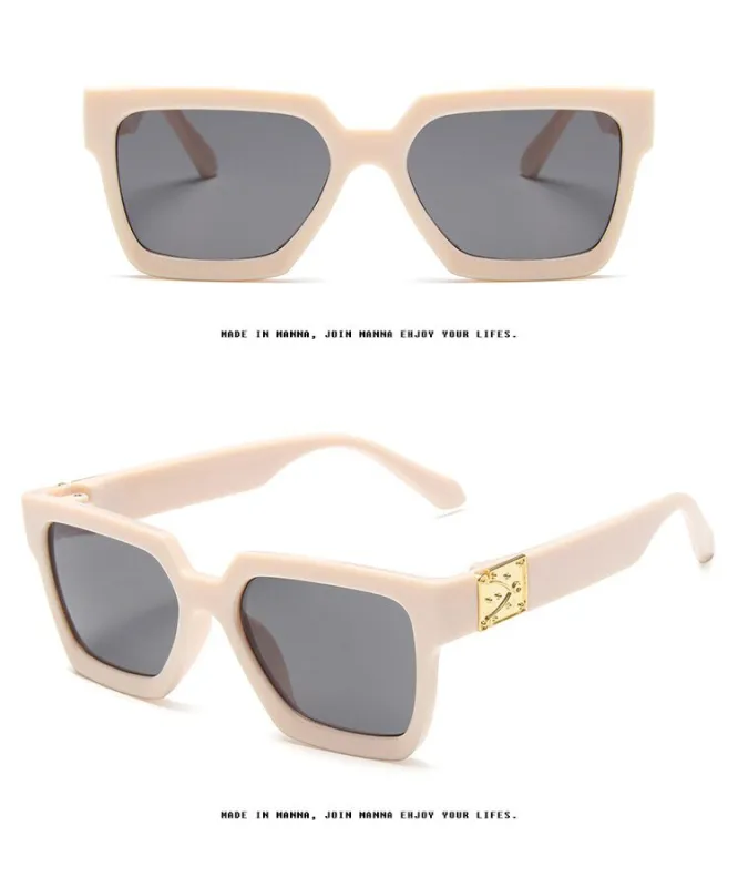 Retro Square Frame Sunglasses made by Negative