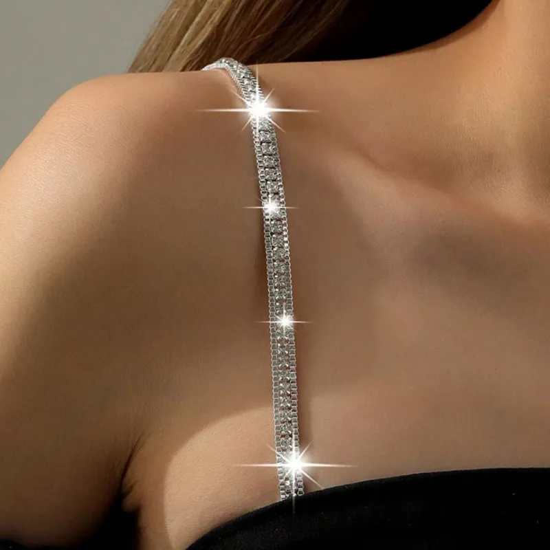 Sparkle Strap | Adjustable Rhinestone Invisible Bra Straps Pair made by Negative