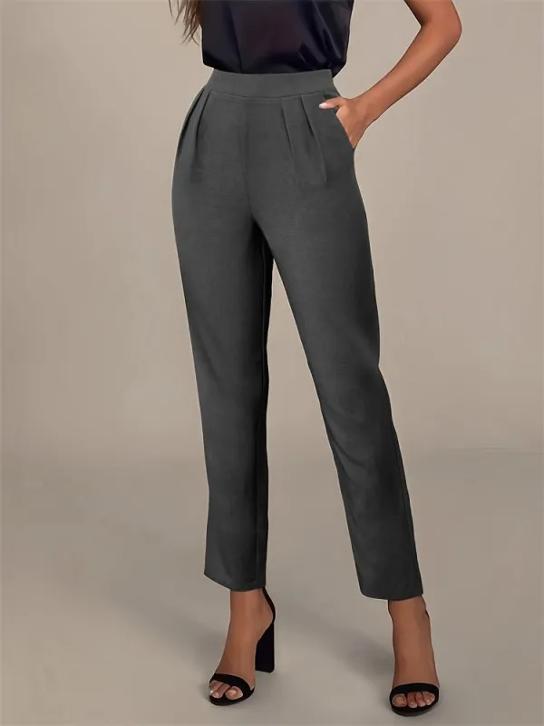 New elegant versatile elastic waist pocket suit pants made by Negative