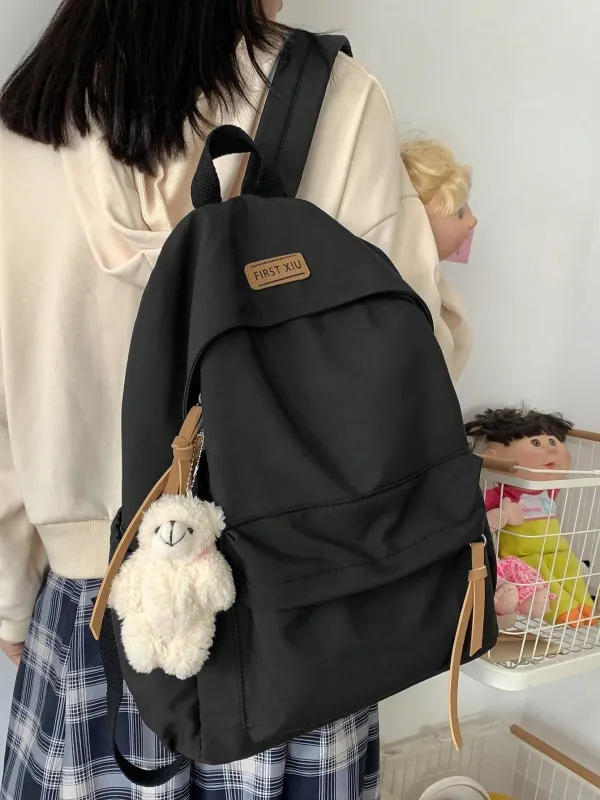 Large Capacity Solid Classic Backpack made by Negative