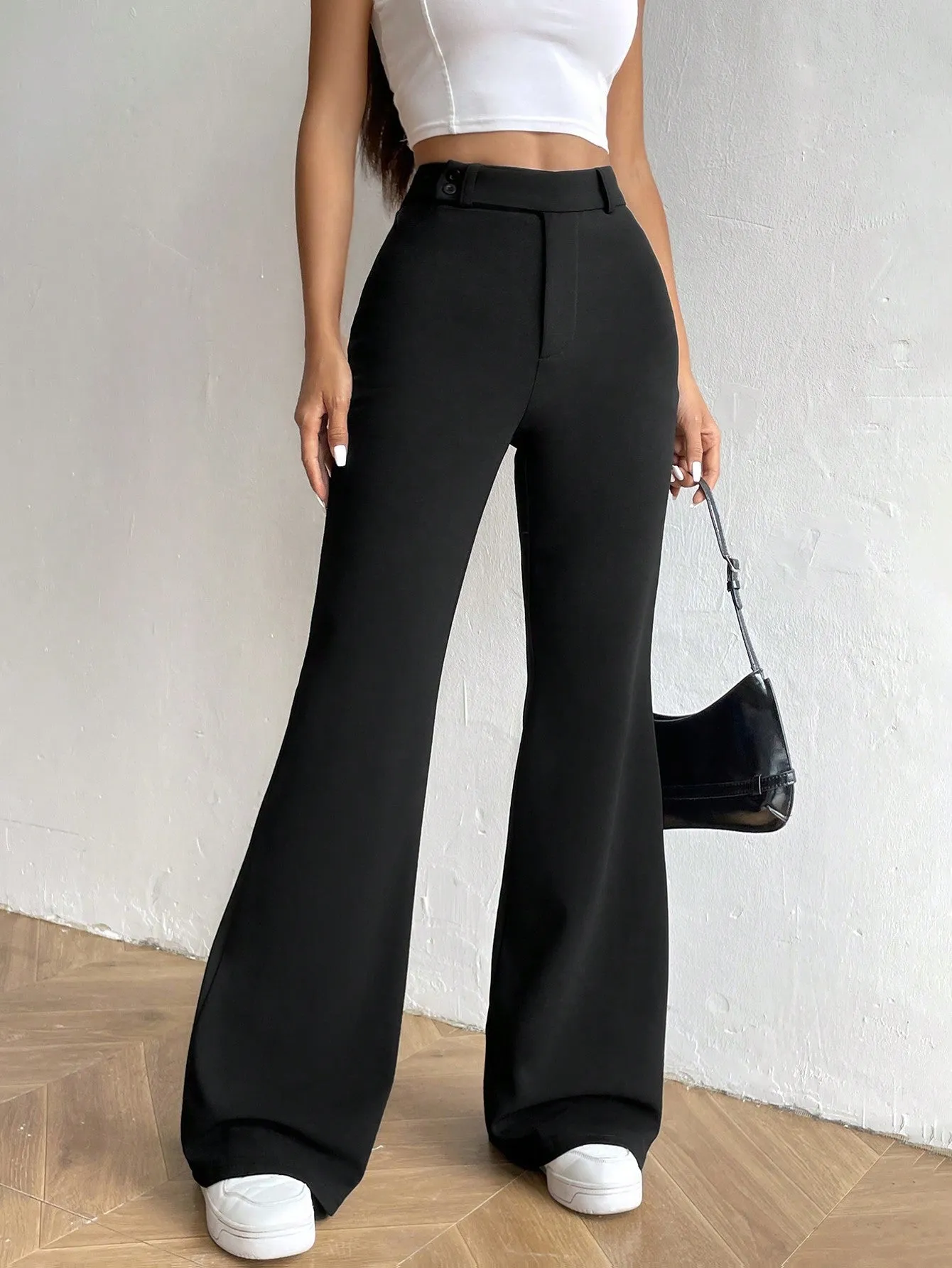 MOOSTA High Waist Flare Leg Pants sold by Negative