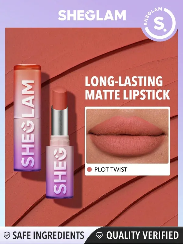 SHEGLAM Dynamatte Boom Long Lasting Matte Lipstick Orange Shades sold by Negative